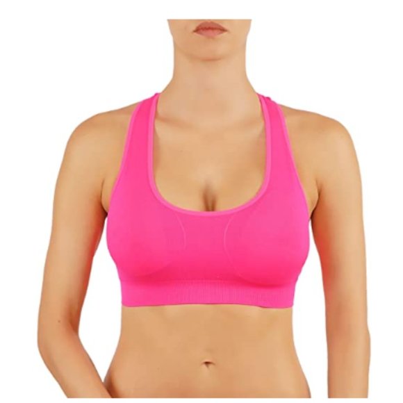 Women's Yoga Bra with Removable Pads! Racer T-Back